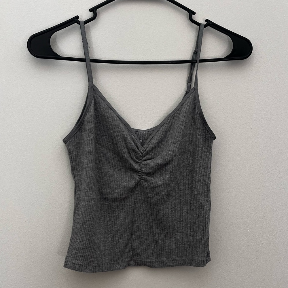 American Eagle Grey Cropped Camisole